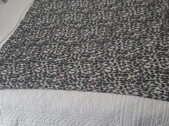 Vintage Women's Leopard Long Rectangular Scarf/Wr… - image 8