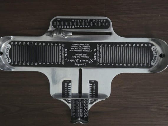 Brannock Men's Foot Measuring Genuine Original Device. Brannock Device Company, Inc. NY