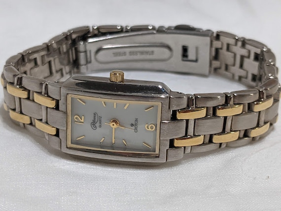 Vintage Women's Croton Two Tone Reliance Wrist Watch.  Women's Croton Japan Movement Quartz Wrist Watch.