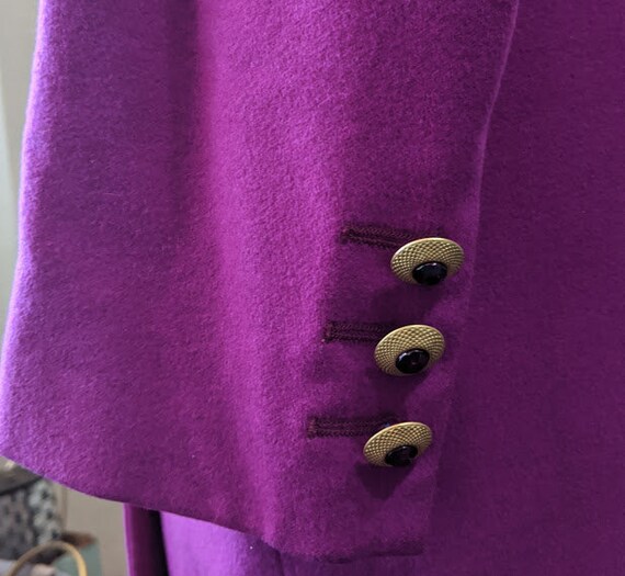 Vintage Louis Feraud Magenta Suit Jacket/ Blazer. Woo… - Gem