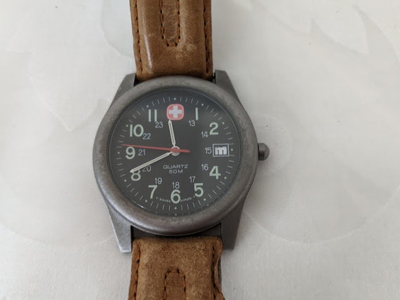 Vintage Wenger Marlboro Women's Watch. S.A.K Design Swiss Wenger Wrist Watch Leather Band. Wenger Casual/ Sports Ladies Watch