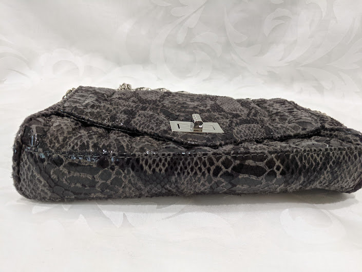 Sondra Roberts Brown Python Shoulder Bag Flap Magnetic Close Leather Strap  Bag — Labels Resale Boutique