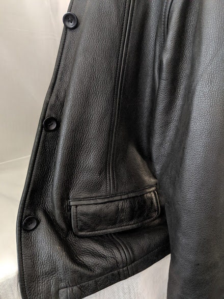 Vintage Brandon Thomas Women's Leather Jacket. Heavy Black Leather ...