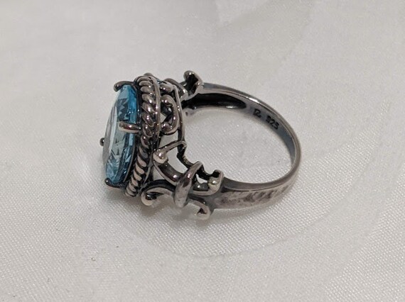 Light Blue Topaz Silver 925 Ring.  Women's Silver… - image 5