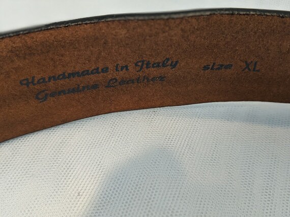 Guido Angeloni Hand Made Italian Leather Belt. Boho Hand  display picture 2