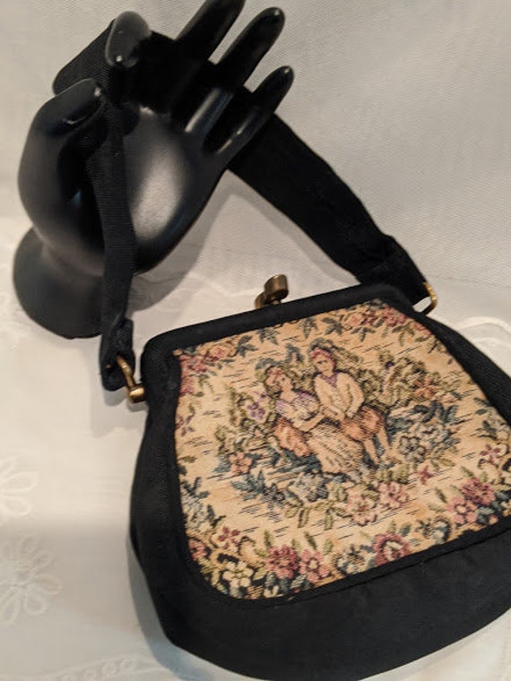 Vintage Tapestry Formal Bag. Needle Point Evening… - image 2