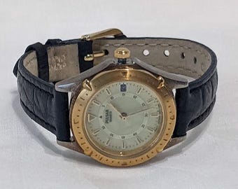 7.25” Pulsar Quartz Watch With Leather Band.new Battery,runs 