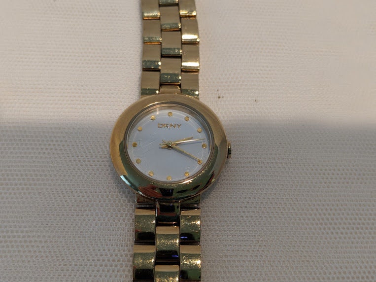 Vintage DKNY Women's Watch. DKNY Gold Tone Wrist Watch. Gold Tone ...