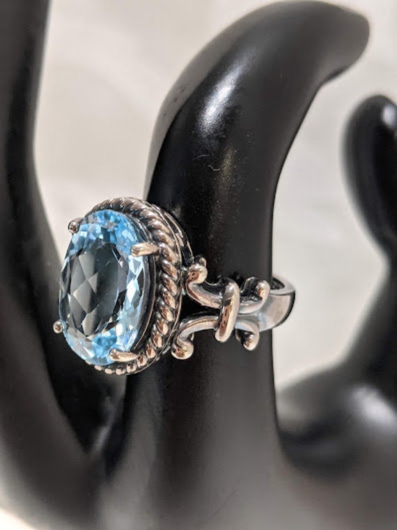 Light Blue Topaz Silver 925 Ring.  Women's Silver… - image 3