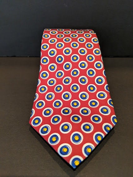 Vintage Authentic Ralph Lauren Tie. Ralph Lauren Red Ties With Navy ...