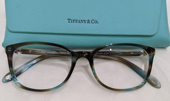 Tiffany & Co Teal and Brown Women's Optical Frame.  Tiffany Eye Glass Frames.