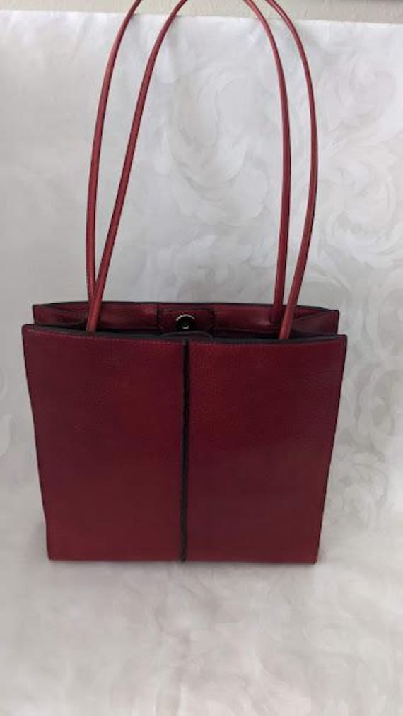 Wilson Leather Shoulder Bag Burgundy Wine Leather Hand Bag