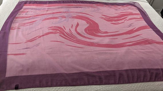 Very Large Rectangular Pink/Fuchsia & Purple Poly… - image 8