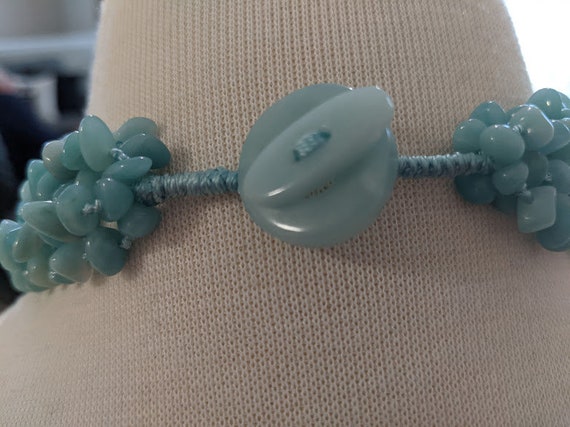 Blue Amazonite Statement Necklace. Multi Strand B… - image 7