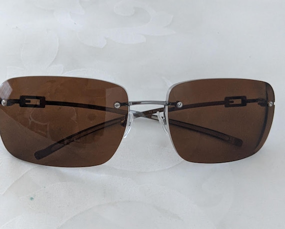 Vintage Gucci G Logo Eyeglass Frame.  Gucci Silhouette Style Frame. Gucci Emblem on Side.  GG 1780 /S Made in Italy
