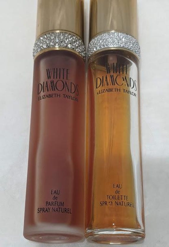 Elizabeth Taylor White Diamonds Eau De Perfume 1.7oz and White Diamonds Eau De Toilet Spray Made in France