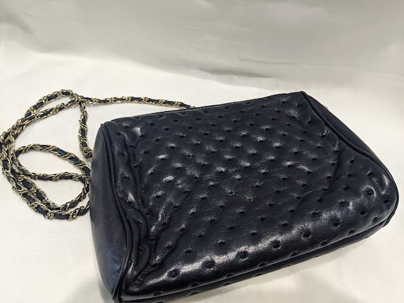 Real Leather Quilted Small Black Crossbody Purse With Leather And Silver  Chain Strap For Women