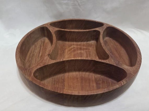 Vintage Dansk Design Jens H. Quistgaard Teak Wood Snack Bowl