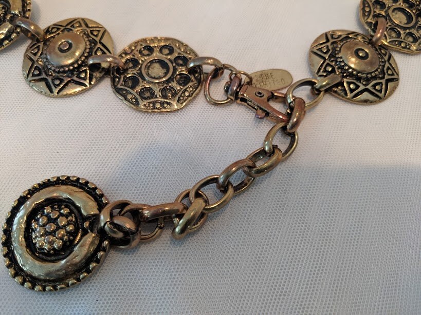 2 ways Vintage Chain Medallion Belt