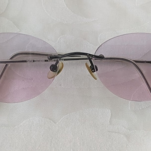 Tutto Italiano Rimless Eyeglass Frame for Women.  Rimless Eyeglass Frame Made in Italy.  Small Oval Women&#39;s Rimless RX Frame