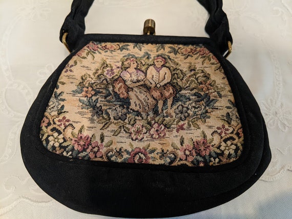 Vintage Tapestry Formal Bag. Needle Point Evening… - image 6