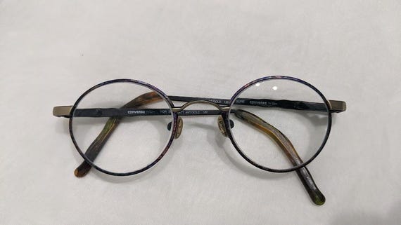 Vintage Converse "For Sure" Kids Round Eyeglasses.  Child's Converse Round Wire Eyeglasses