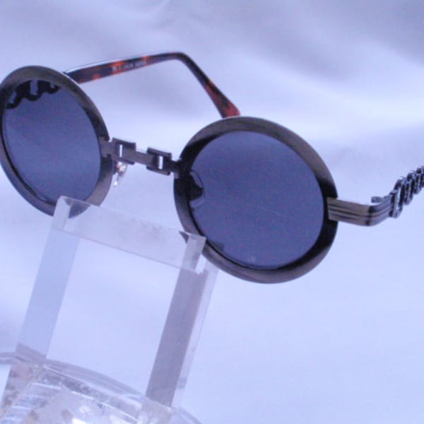 Vintage Steam Punk Round (Gunmetal color frame) Funky Steam Punk Sunglasses , Totally Cool Sunnies (SALE)