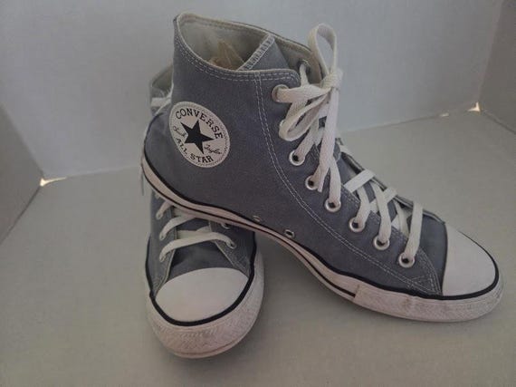 Converse All Star Chuck Taylor Unisex High Top Grey Sneakers. Men's 10.5 / Women's 12.5