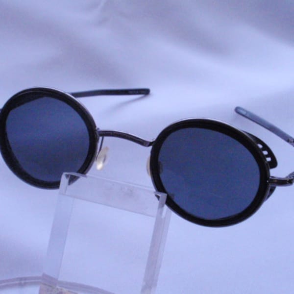 Vintage 1980s Steam Punk Black/Dark Brass Sunglass (SALE)