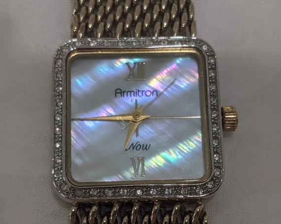 Vintage Armitron Now Women's Wrist Watch.  Gold T… - image 3