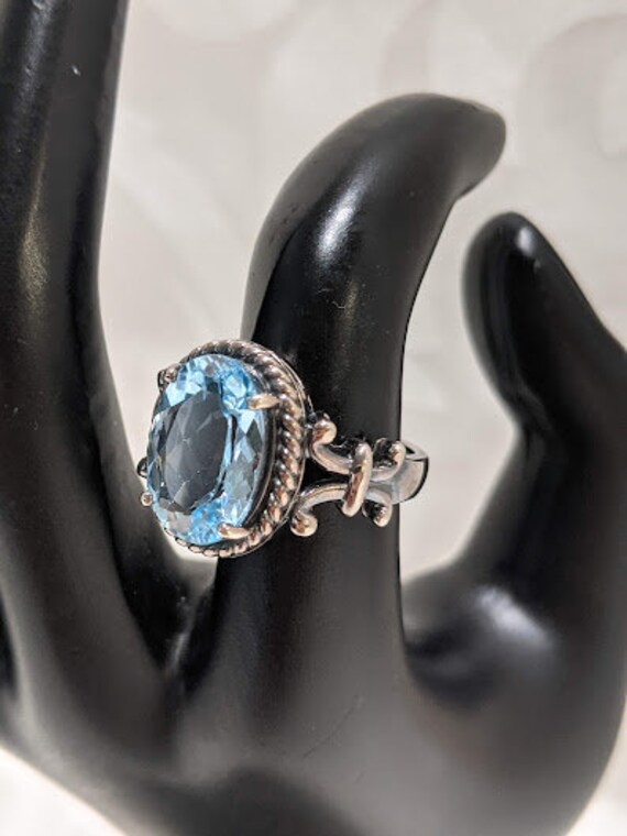 Light Blue Topaz Silver 925 Ring.  Women's Silver… - image 2