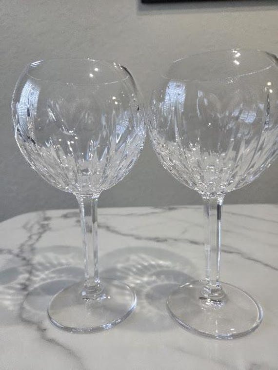 Vintage Waterford Love Edition Millennium Series Crystal Goblets.  Set of 2 Waterford Goblets