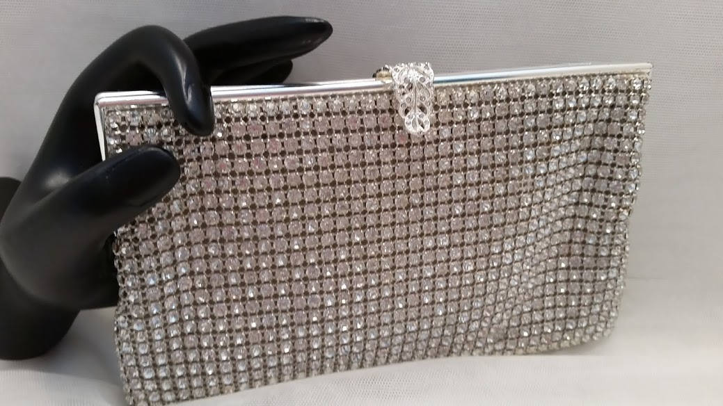 Johann Becker Rhinestone Evening Purse. Stunning Rhinestone Crystal
