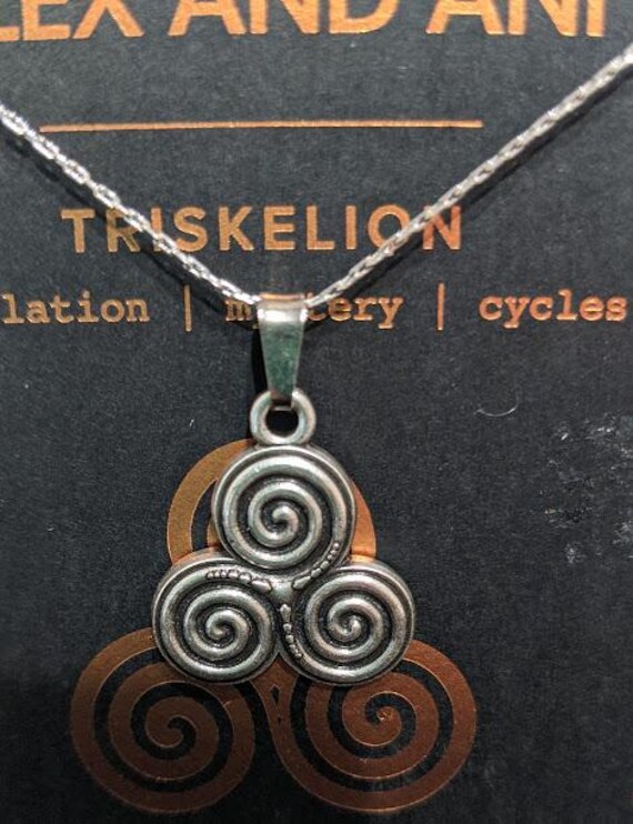 Alex and Ani Triskelion 32 inches Adjustable Rafaelin Silver Necklace