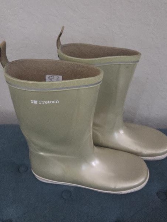 Tretorn Waterproof Rubber Green Boots. Waterproof Swedish Design Boots