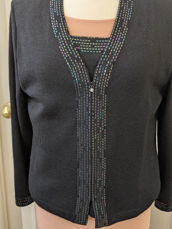 black evening cardigans