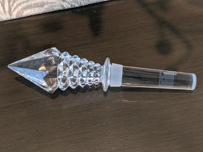 Vintage Towle Full Led Crystal Stopper. Crystal Bottle Stopper Made in