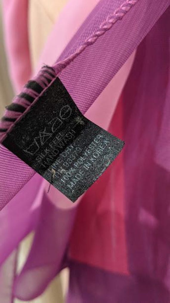 Very Large Rectangular Pink/Fuchsia & Purple Poly… - image 7