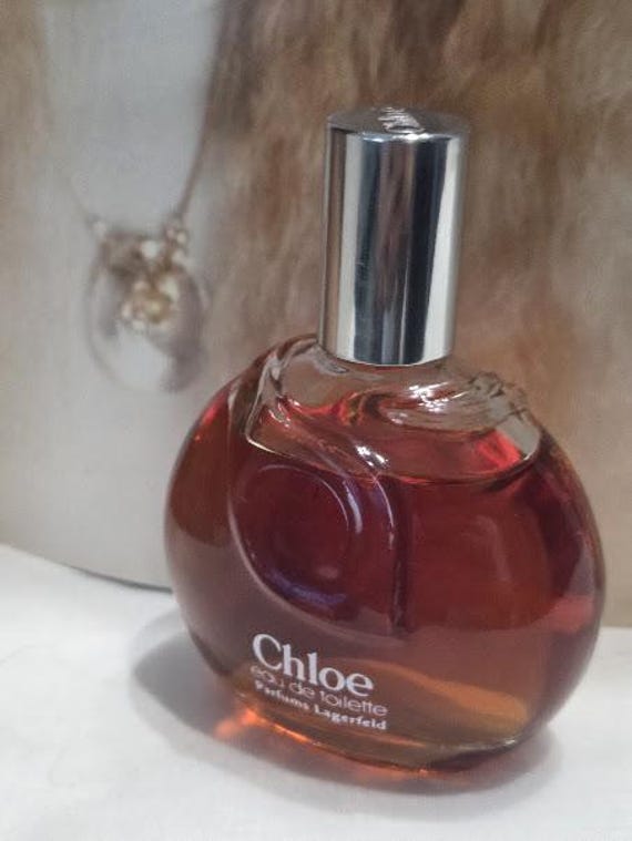 Chloe Eau de Toilette Perfume Lagerfeld. 2 Fl Oz True Vintage Splash Chole Perfume.