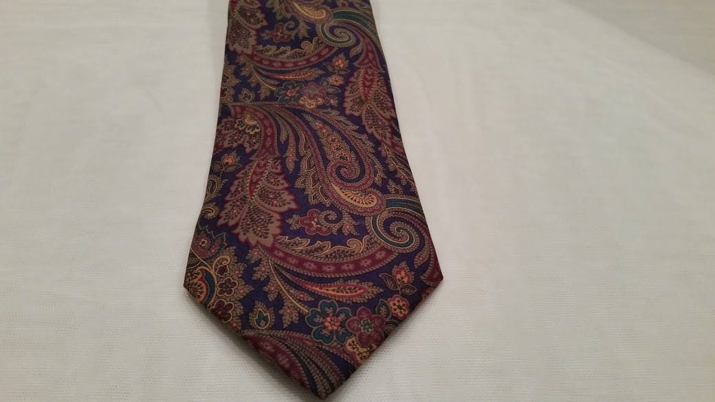 Vintage Coach Men's Necktie. Coach Paisley Necktie. Coach Designer ...