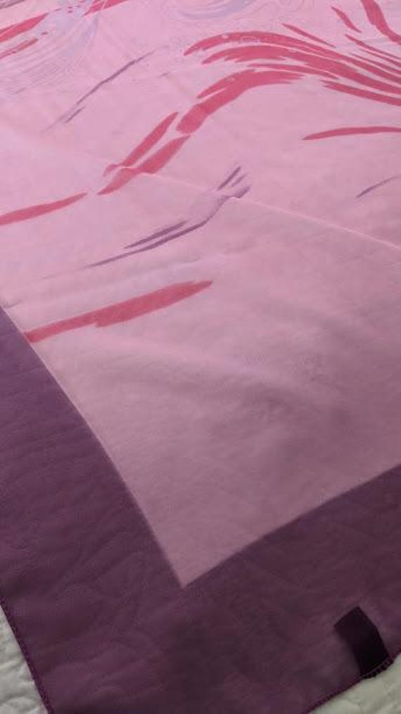 Very Large Rectangular Pink/Fuchsia & Purple Poly… - image 2