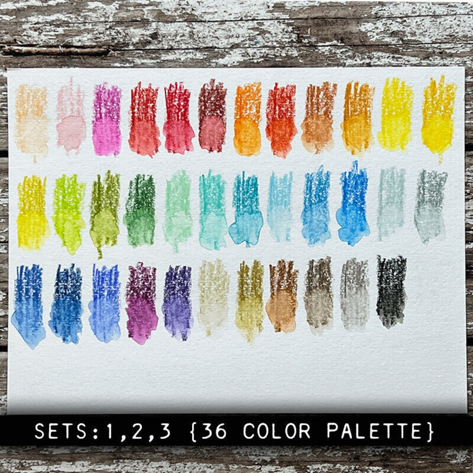 Tim Holtz Distress Watercolor Pencils Set 1 2 & 3 Bundle 36 Etsy