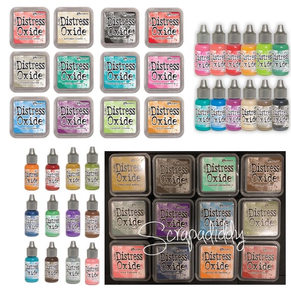 In STOCK Free Shipping Ranger Tim Holtz DISTRESS OXIDE Ink Stamp Pads Release 2 All 12 Colors