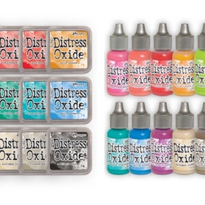 RELEASE 2- Ranger Tim Holtz DISTRESS OXIDE Ink Pads and Reinkers - Set ...