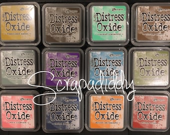 Ranger Tim Holtz DISTRESS OXIDE Ink Pads- Set Bundle of ALL 12 Colors (In Stock)