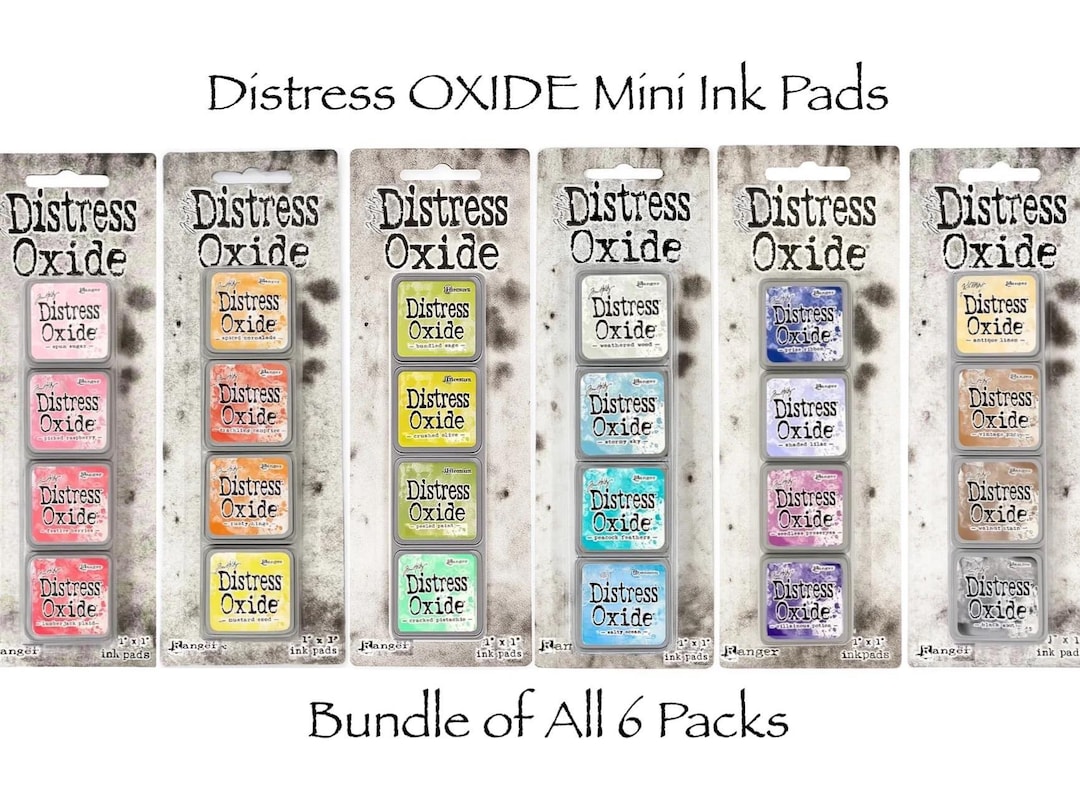 Ranger Tim Holtz Distress OXIDE Mini Ink Pads Kit 1, 2, 3, 4, 5 & 6 (24 ...