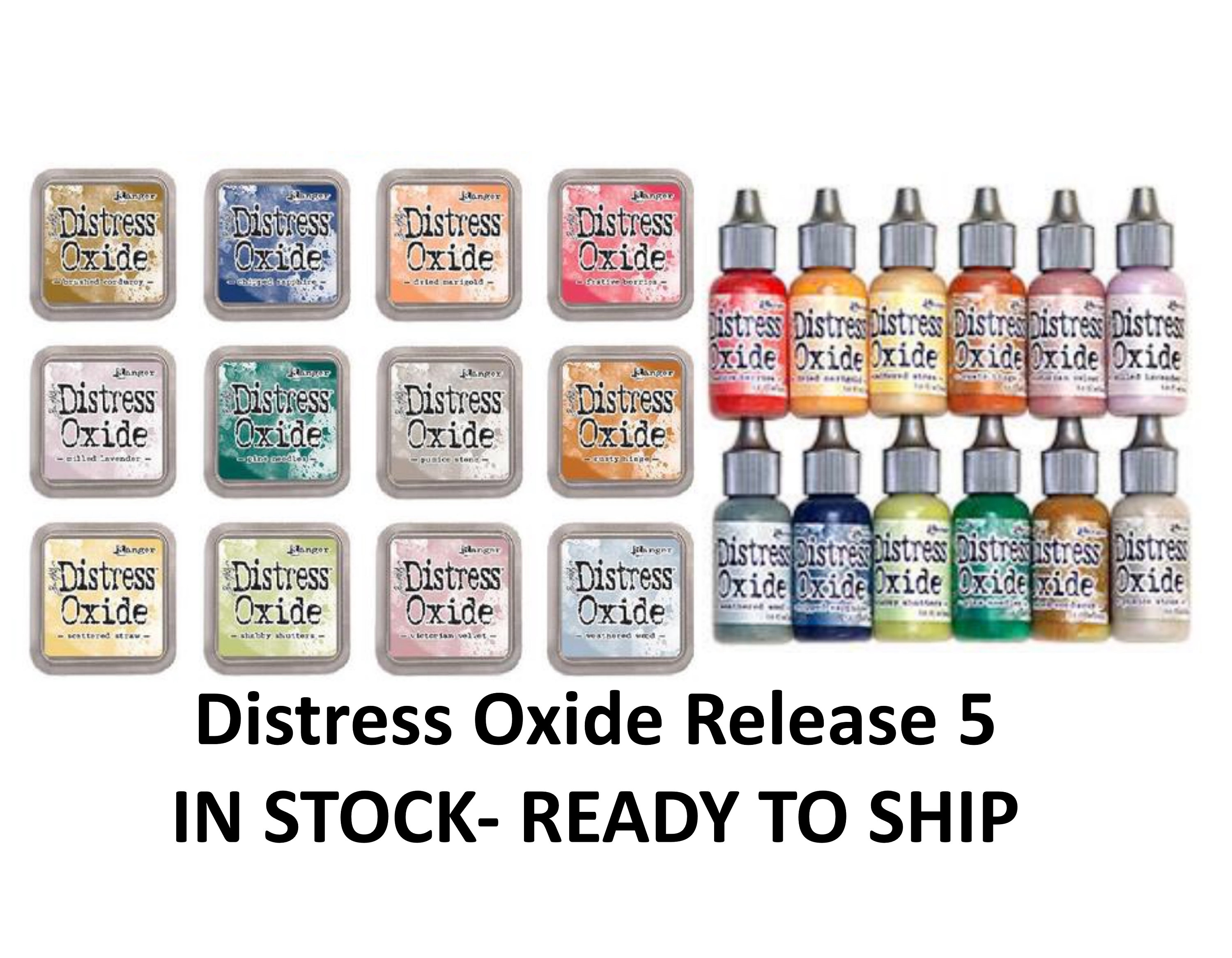 Ranger Distress Oxide Ink Pad 3in x 3in by Tim HoltzScattered Straw 