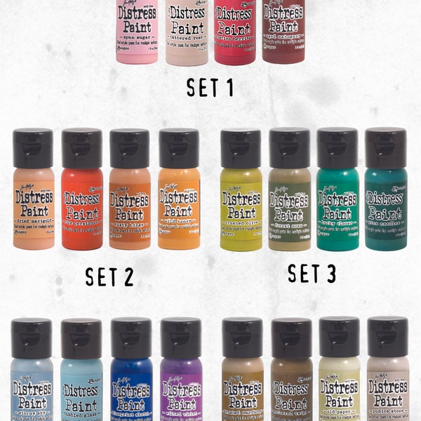 Ranger Tim Holtz Distress Paint "From the Vault" Set 1, 2, 3, 4 & 5 Set- ALL 20 Colors + Multi Storage Tin 2023 Bundle Release IN STOCK 2023