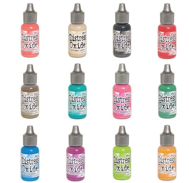 RELEASE 2- Ranger Tim Holtz DISTRESS OXIDE Ink Pads and Reinkers - Set ...