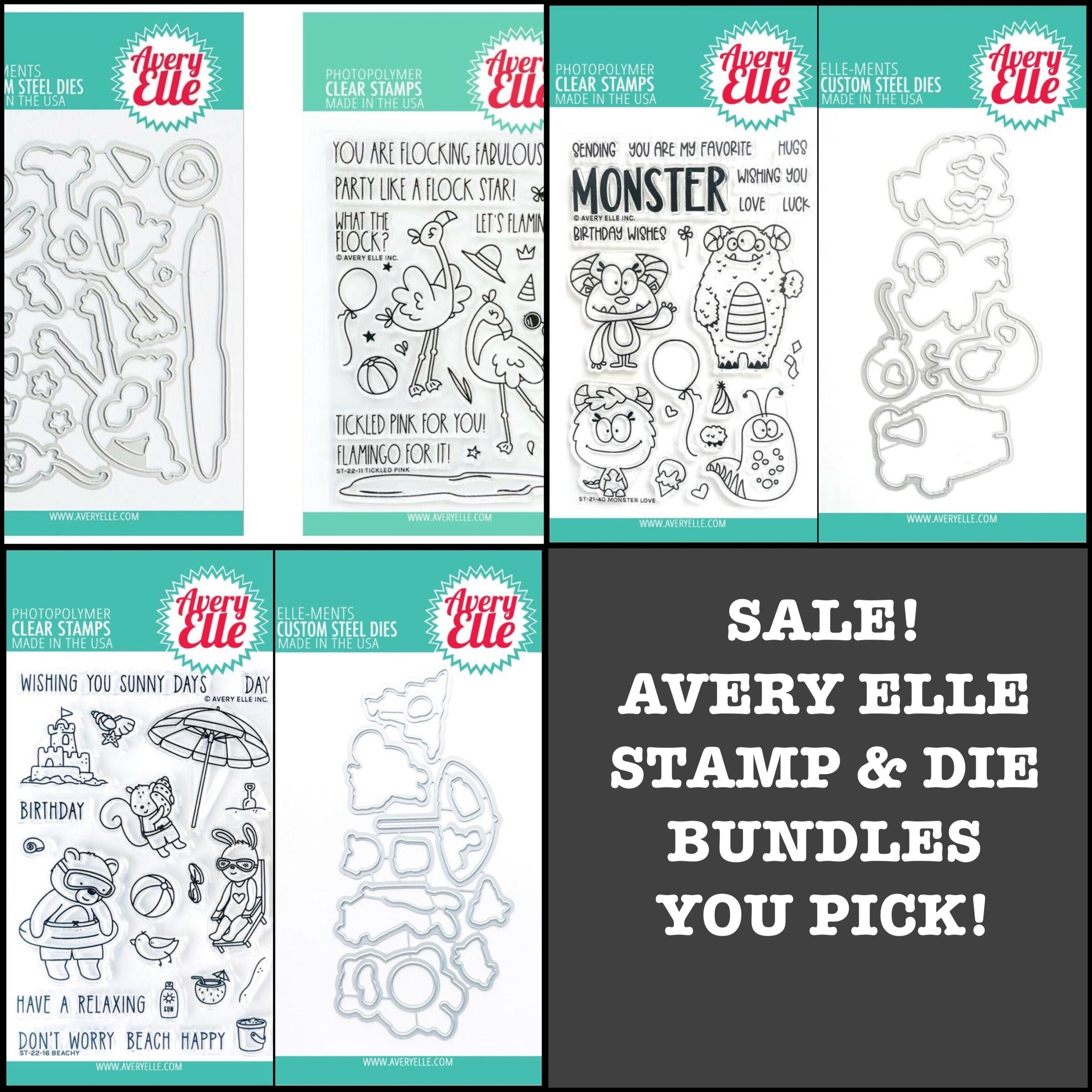 Avery Elle: Large Stamp & Die Storage Pockets – 5-1/2” x 7-1/4” Set of 50